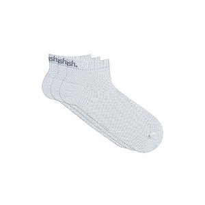 Kit 3 Pares de Meia Mash Sapatilha Cano Curto Branca