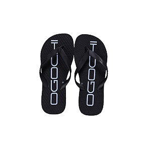 Chinelo Sandália Ogochi Casual Básico Sintético Preto