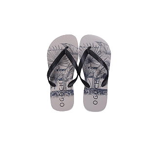 Chinelo Ogochi Casual Estampado Sintético Salmão