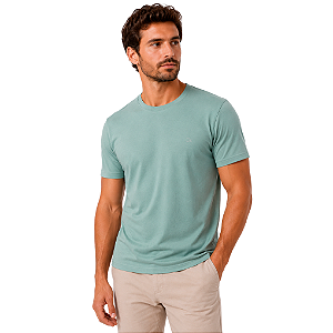 Camiseta Ogochi Essencial Slim Masculina Verde Céu