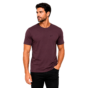Camiseta Ogochi Essencial Slim Masculina Ameixa