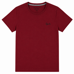 Camiseta Ogochi Infantil Juvenil Essencial Slim Vermelha