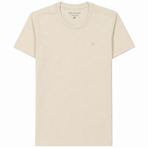 Camiseta Ogochi Infantil JuvenilEssencial Slim Lisa Areia