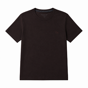 Camiseta Ogochi Infantil Juvenil Essencial Slim Lisa Marrom