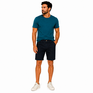 Bermuda Jeans Escuro Ogochi Bolso Faca Tradicional