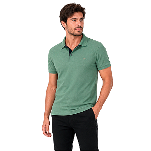 Camisa Gola Polo Ogochi Casual Slim Masculino Verde