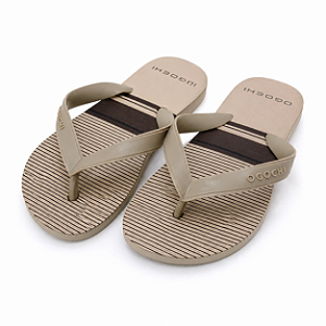 Chinelo Sandália Ogochi Infantil Juvenil Estampado Bege