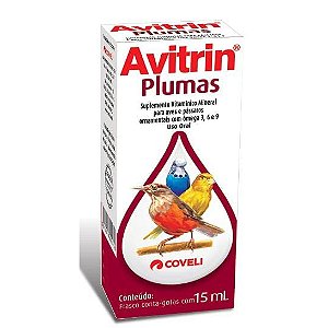 Avitrin Plumas Coveli p/ pássaros 15ml.
