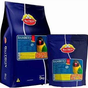 Bambito Mix 5Kg Ração Extrusada Para Aves Biotron