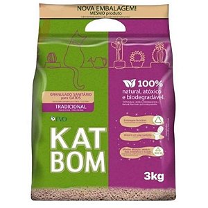 Granulado Higiênico Kat Bom Tradicional 3KG Katbom