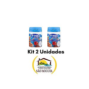 Kit 2 Unidades Ração Aqua Zoo Flocada Para Peixe 10G Biotron
