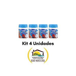 Kit 4 Unidades Ração Aqua Zoo Flocada Para Peixe 10G Biotron