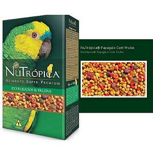 Ração Para Papagaio Extrusado c/ Frutas 1,20Kg Nutrópica