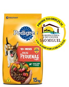 Ração Pedigree Cães Adultos Raças Pequenas Sabor Carne e Vegetais A Granel