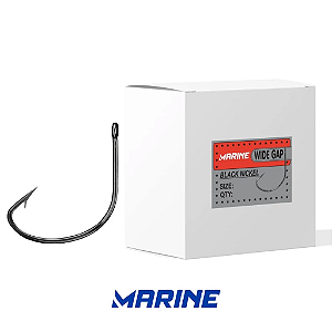 Anzol Marine Wide Gap Black caixa com 100 und