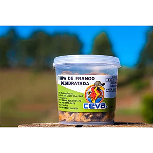 Isca Tripa de Frango Desidratada Para Pesca - Pote 120g