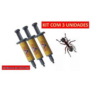 Formigel Mata Formigas - Kit com 3 unidades