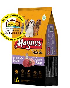 Ração Magnus Todo Dia Raças Pequenas Sabor Carne e Frango Agranel
