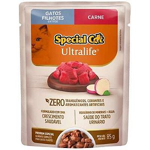 SPECIAL CAT ULTRALIFE FILHOTE CARNE 85G SACHE