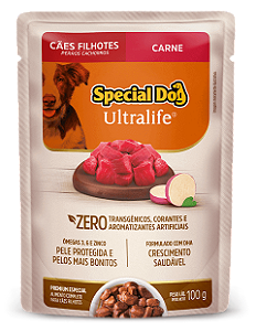 SPECIAL DOG ULTRALIFE FILHOTE CARNE 100G SACHE