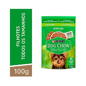 DOG CHOW FILHOTE TDTM CARNE 100G SACHE