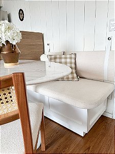 Banco Provençal 120cm (largura) X 60cm (prof) X 45cm (alt do assento)