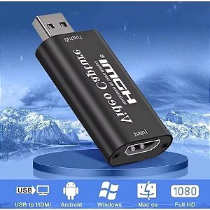 Adaptador Placa De Captura Hd mi Usb 4k E 1080p