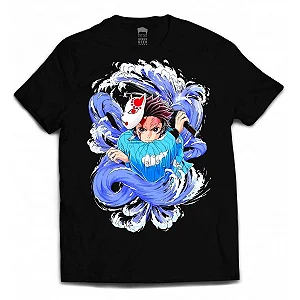 CAMISETA TANJIRO KITSUNE - DEMON SLAYER
