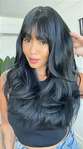 Wig Luiza Preta - Cabelo Sintético