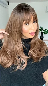 Wig Leila - Peruca Lisa em Fibra Sintética