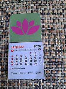 MINI CALENDARIO FLOR DE LOTUS