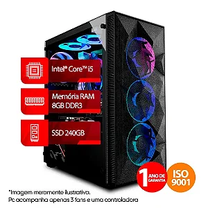 PC Gamer Intel® Core™ i5 4ª Geração, 8GB, SSD 240GB, Linux | Goldentec