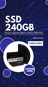Melhore o Desempenho do seu PC! SSD de 240GB!