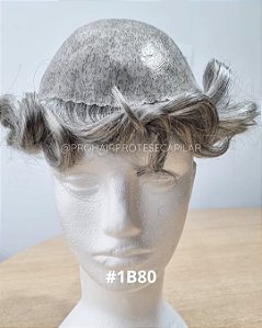 #1B80% - Castanho Escuro -  Micropele - Grisalho - 20x25 - No Duplo