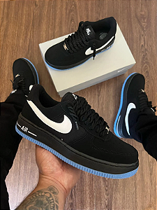 Tênis Air Force 1 Black Blue