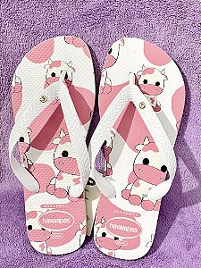 Havaianas Estampa de Vaquinha - Chinelos Coloridos e Divertidos