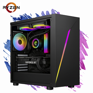 PC Gamer Voll, AMD Ryzen 5 5500, Nvidia RTX 3050, 16gb DDR4, SSD 512gb Nvme, 600w 80 Plus