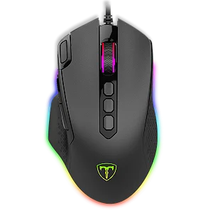 Mouse Gamer T-Dagger Bettle RGB, 8000 DPI, 10 Botões, Black, T-TGM305