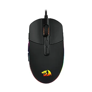 Mouse Gamer Redragon Invader, RGB, 10000DPI, 8 Botões Programáveis, Preto - M719-RGB