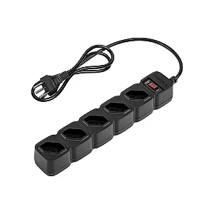 Protetor Eletrônico Intelbras EPE 205 PT, com 5 Tomadas, Bivolt, Preto - 4824201