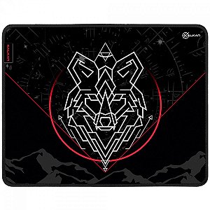 MousePad Gamer Kalkan Lupus L, Extra Grande, 500x400mm, Preto, KLK065