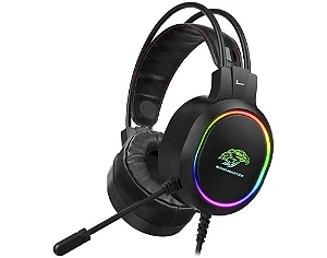 Headset Gamer AR43 7.1Digital LED RGB conexcao usb