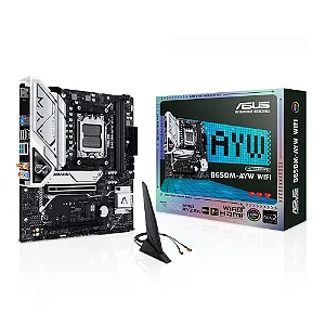 Placa Mãe Asus B650M-AYW WIFI, Chipset B650, AMD AM5, mATX, DDR5, 90MB1KI0-M0EAY0