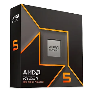 Processador AMD Ryzen 5 9600X, 3.9 GHz (5.4 GHz Max Turbo), Cache 32MB, 6 Núcleos, 12 Threads, AM5, Sem Vídeo Integrado