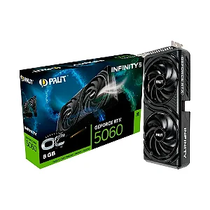 Placa de Video Palit GeForce RTX 5060 8GB INFINITY 2 OC GDDR7 128bits - NE75060V19P1-GB2063L