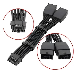 Cabo Pcie5.0 Dual 8pin Para 16pin(12 + 4p), Pcie 5.0