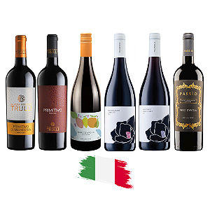 Kit Vinhos Tintos Italianos - 6 Unidades