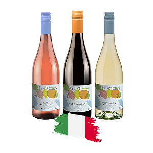 Kit Vinhos Italianos Mediterrânico - 3 Unidades