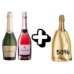 Kit Espumantes Zanoto + Cooler Gel