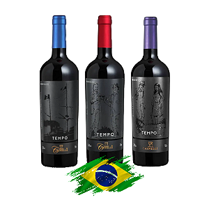 Kit Vinhos Tintos Cainelli Tempo - 3 Unidades